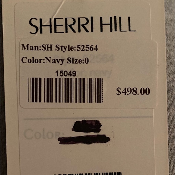 blue low cut sherri hill dress!! - Picture 5 of 6